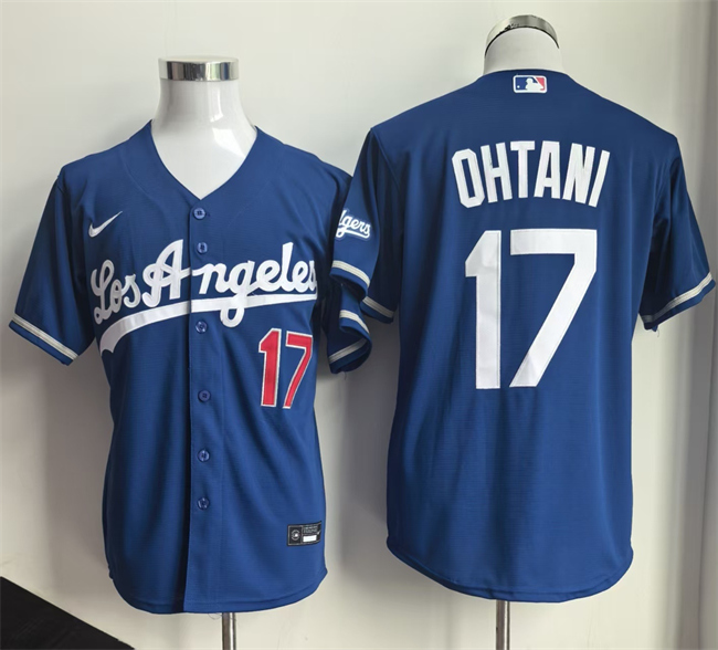 Men's Royal Los Angeles Dodgers #17 Shohei Ohtani 2026 Gold Collection Stadium Stitched Baseball Jersey
